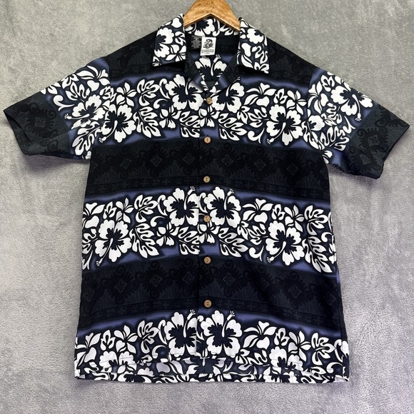 Kennington Ltd. Other - Kennington LTD California Shirt Mens Medium Black Floral Button-Up Hawaiian